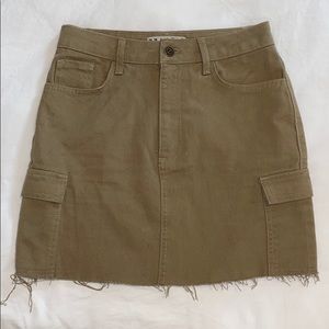 Denim green skirt
